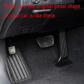img 3 attached to Stainless Steel Car Brake Accelerator Gas Footrest Pedal Cover for Lexus RX200T RX350 RX450H 2015-2019 Accessories - Enhanced SEO