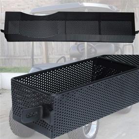 img 1 attached to 🛒 PODOY EZGO RXV Front Inner Basket: Gas Electric Golf Cart Tray Organizer Dash Storage - High Gloss Black, Compatible with 2008 & UP Models