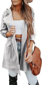 img 4 attached to Imily Bela Jackets Drawstring Pockets Women's Clothing in Coats, Jackets & Vests