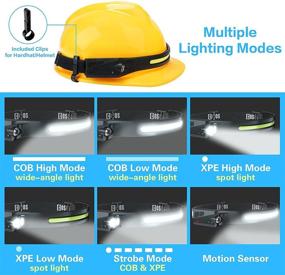 img 2 attached to Rechargeable COSOOS Headlamp Illumination Lightweight