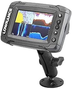 img 4 attached to RAM Mounts RAP-B-101U-LO11: Premium Double Ball Mount 📱 for Lowrance Elite-4 & Mark-4 Series - Includes Medium Arm