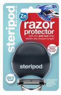 🪒 steripod razorpod black pearl: the ultimate clip-on razor protector logo