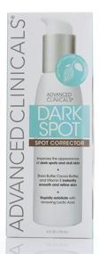 img 2 attached to 🌟 Advanced Clinicals Dark Spot Cream Corrector: Shea Butter & Hyaluronic Acid. Fade Dark Spots & Uneven Skin Tone. 4oz Pump Bottle