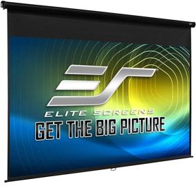 img 4 attached to 🎥 Elite Screens Manual Series - Проекционный экран с автоматической фиксацией, размер 100 дюймов, соотношение сторон 4:3 - Домашний кинотеатр, поддержка 8K/4K Ultra HD 3D - 2-летняя гарантия - Модель M100UWV1 (Черный)