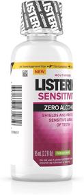 img 1 attached to 🌬️ Listerine Sensitivity Zero Alcohol Fresh Mint Travel Size Mouthwash 3.2oz (12 Pack) - Convenient and Portable Oral Care Solution