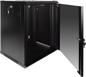 img 2 attached to 📦 NavePoint 12U Wall Mount Server Cabinet Network Enclosure with Locks and Fan - Consumer Series