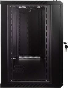 img 1 attached to 📦 NavePoint 12U Wall Mount Server Cabinet Network Enclosure with Locks and Fan - Consumer Series