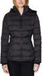 nautica ladies puffer jacket black women's clothing for coats, jackets & vests logo