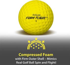 img 1 attached to 🏌️ Improve Your Golf Skills with GoSports Foam Flight Practice Golf Balls - 24-Pack Limited Flight Training Balls Available in Classic White or Hi-Vis Yellow