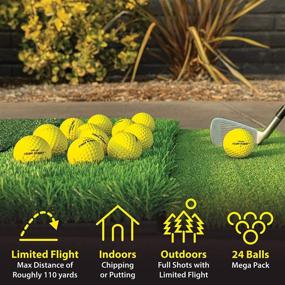 img 3 attached to 🏌️ Improve Your Golf Skills with GoSports Foam Flight Practice Golf Balls - 24-Pack Limited Flight Training Balls Available in Classic White or Hi-Vis Yellow