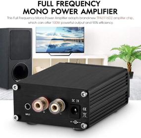 img 3 attached to Nobsound 100W Full Frequency Mono Channel Digital Power Amplifier Audio Mini Amp (Black) – Superior Sound Amplification for Audiophiles