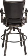 hillsdale furniture castlebrook swivel bar stool in black - stylish and functional seating solution logo