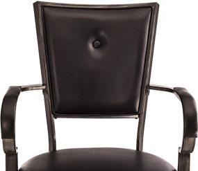 img 1 attached to Hillsdale Furniture Castlebrook Swivel Bar Stool in Black - Stylish and Functional Seating Solution