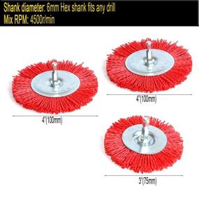 img 3 attached to Abrasive Wheel Brushes Assorted Nylon
