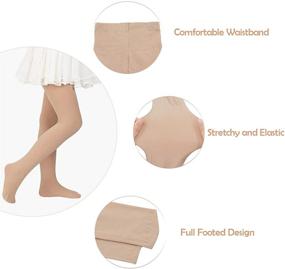 img 1 attached to 🩰 Elastic Ballet Toddler Leggings for Girls' Clothing: Socks & Tights