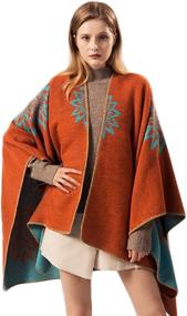 img 1 attached to Stylish Bohemia Printed Blanket Fashion Cardigan Women's Accessories in Scarves & Wraps