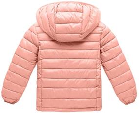 img 3 attached to Warm & Lightweight: BOFETA Kids Winter Hooded Puffer Jackets for Enhanced Cold Protection