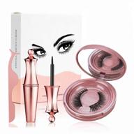 🧲 magnetic eyeliner kit with reusable magnetic eyelashes – naturally realistic, glue-free false lashes set with tweezers logo