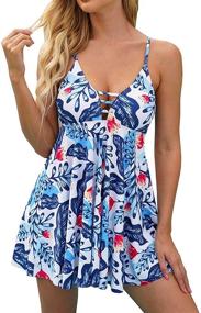 img 4 attached to LAMISSCHE Tankini Swimsuits Swimdress Two Piece Women's Clothing for Swimsuits & Cover Ups