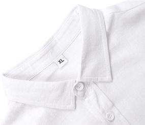 img 3 attached to 👕 Stylish and Comfortable JEKAOYI Button Sleeve Cotton Lightweight Men's Clothing and Shirts – Enhance Your Wardrobe with Ease