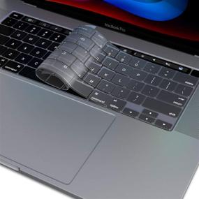 img 3 attached to 🔒 Protect and Personalize Your MacBook Pro Keyboard with Kuzy Compatible Keyboard Cover 2020 A2338 M1 A2289 - Suitable for MacBook Pro 16 inch Keyboard Cover 2019 A2141 Silicone Key Board, Clear