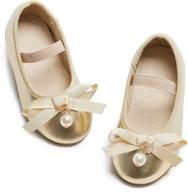 adorable bridal ballet flats for toddler & little girls - thee bron mary jane school shoes logo