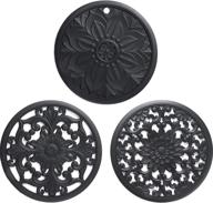 🔶 elegant intricately carved silicone trivets: protecting in style логотип