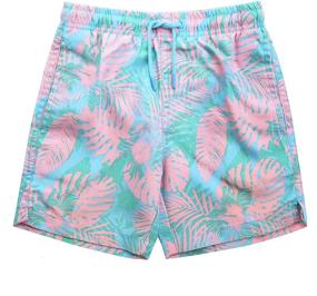 img 4 attached to Quick Dry Beach Board Shorts for Little Boys: Kids Swim Trunk Swimsuit Perfect for the Beach, Pool, or Vacation