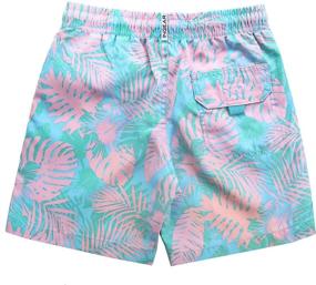 img 3 attached to Quick Dry Beach Board Shorts for Little Boys: Kids Swim Trunk Swimsuit Perfect for the Beach, Pool, or Vacation