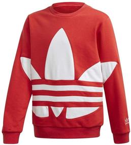 img 2 attached to 👕 детский свитшот adidas Originals с крупным логотипом Trefoil на груди