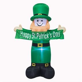 img 4 attached to AJY Patricks Inflatable Leprechaun Decoration Seasonal Decor