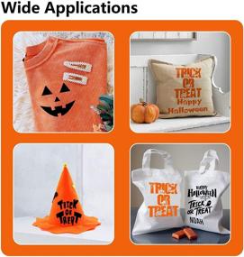 img 3 attached to 🎃 Halloween HTV Heat Transfer Vinyl Bundle: 8 Pack DIY Halloween Iron on Vinyl for T-Shirt, Costume Party