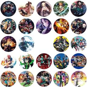 img 1 attached to Pinback Buttons Academia Birthday Backpacks
