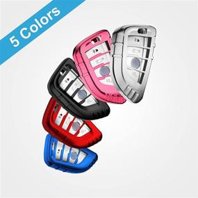 img 2 attached to Key Fob Cover Case Full Protection For BMW 1 2 5 7 Serie Keychain Compatible With BMW X1 X2 X3 X4 X5 X6 Smart Remote Control Interior Accessories