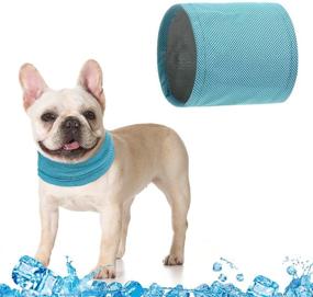 img 4 attached to 🐶 HOMIMP Dog Cooling Bandana - Super Soft Dog Scarf for Summer, Durable Dog Cooling Accessory for Small, Medium, and Large Dogs