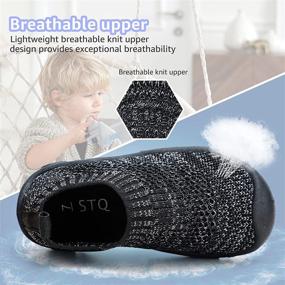 img 1 attached to STQ KIDS Breathable Sneakers Slippers