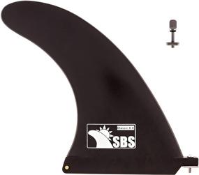 img 4 attached to 🏄 8-inch Longboard & SUP Single Fin by Santa Barbara Surfing SBS - Ideal Center Fin for Surfboards & Paddleboards