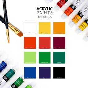 img 2 attached to 🎨 Royal &amp; Langnickel 12-Piece Acrylic Paint Set, Paints for Artists