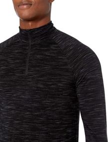 img 1 attached to Melange Peak Velocity Quarter-Zip Mock Neck