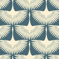 🦚 tempaper x genevieve gorder denim blue feather flock removable peel and stick wallpaper: usa-made, 20.5 in x 16.5 ft logo