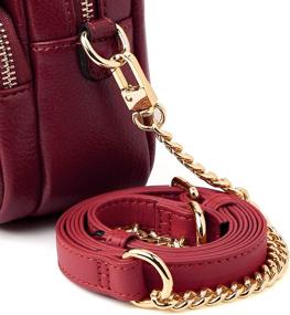 img 2 attached to Leather Adjustable Shoulder Crossbody Purses Women's Handbags & Wallets for Hobo Bags