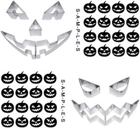 img 3 attached to 🎃 Pumpkin Carving Kit for Kids and Adults - Fun and Safe Halloween Party Decorations with Puncher Tools, Stencils, Gutters, and Jack-o'-lantern Designs (9 Pieces)