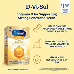 img 3 attached to 🍼 Капли Enfamil Baby Vitamin D-Vi-Sol для младенцев - поддержка крепких зубов и костей, легко применять, без глютена - флакон с пипеткой 50 мл, упаковка из 3 штук