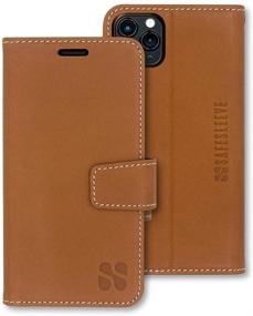 img 4 attached to SafeSleeve EMF Protection Anti Radiation IPhone Case: IPhone 11 Pro RFID EMF Blocking Wallet Cell Phone Case (Genuine Leather)