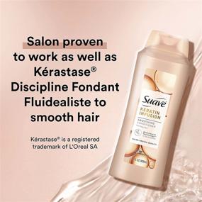 img 1 attached to 💆 Suave Professionals Keratin Infusion Smoothing Conditioner for Dry Hair - 48-hour Frizz Control, 28 oz, Pack of 4