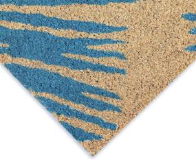 img 3 attached to 🌴 Liora Manne Natura Tropical Palm Border Blue Outdoor Welcome Coir Door Mat, 1 ft 6 in x 2 ft 6: Stylish and Durable Entrance Mat for Outdoor Use