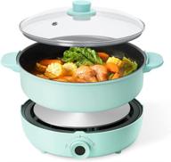 🍲 5.3qt electric hot pot with burner - perfect for home cooking & family parties! логотип