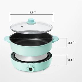 img 3 attached to 🍲 5.3QT Electric Hot Pot with Burner - Perfect for Home Cooking & Family Parties!