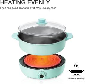 img 2 attached to 🍲 5.3QT Electric Hot Pot with Burner - Perfect for Home Cooking & Family Parties!