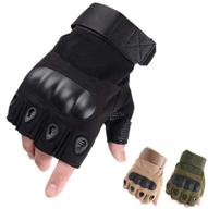 🧤 lyglo men's tactical half finger gloves: versatile outdoor military combat cycling gloves logo